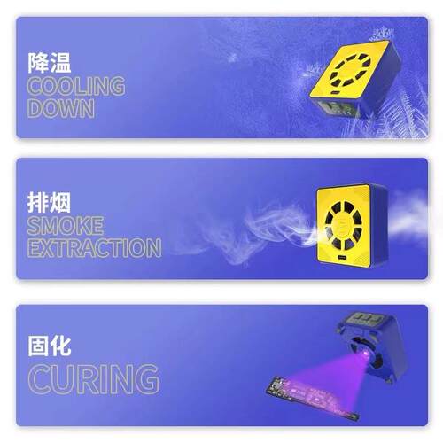 维修佬 UV固化灯三防漆检测荧光树脂uv胶无影胶粘接LED紫外线光源