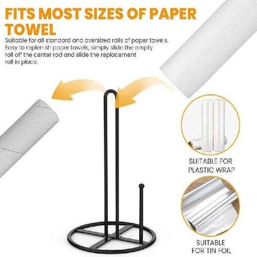 Stainless Steel Kitchen Roll Paper Towel Holder Bathroom