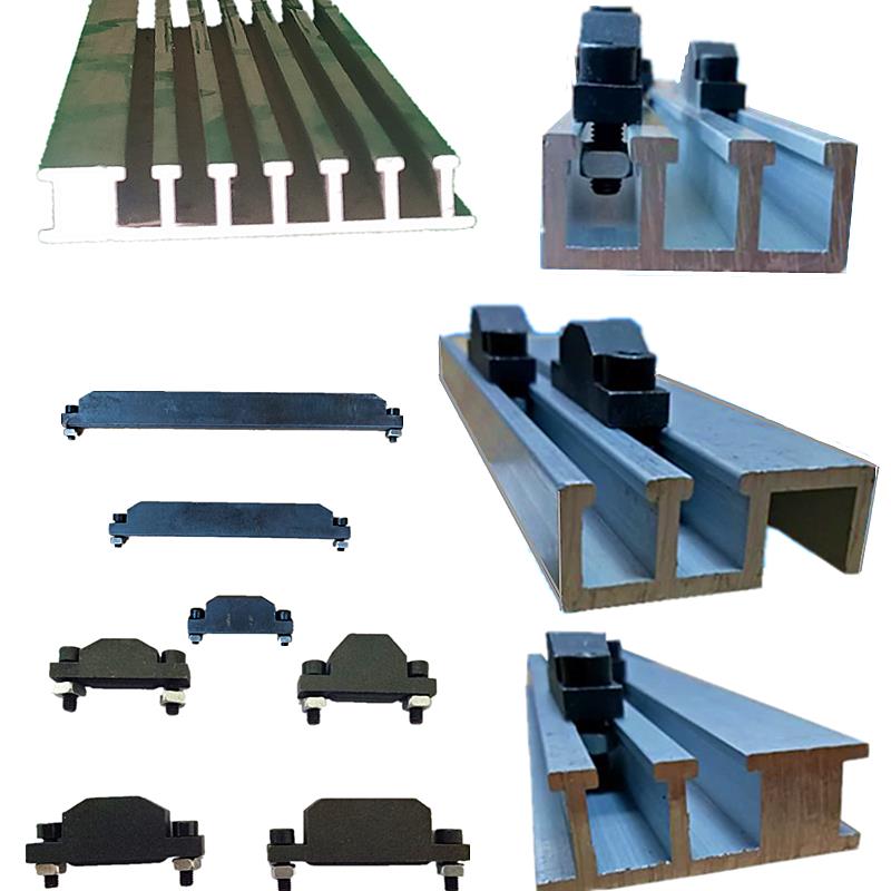 数控机床T型槽板 撞块行程限位开关挡块铝合金穿线板铝滑道黑铁块