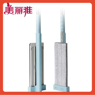 ▽平板拖把2023新款家用大号懒人免手洗推挤水干湿两用一拖净