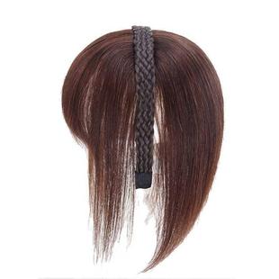 发箍刘海一体真发遮白发神器假发发片头顶前额的头饰遮盖发卡发套