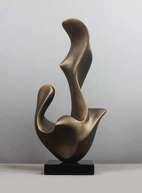 雕塑摆饰抽象艺术家居饰品酒店高级摆放装饰样板房售楼处轻奢摆件