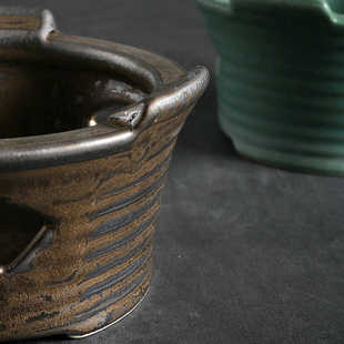 玖田烧陶瓷恒温底座高颜值温茶炉铁锈釉暖酒炉托烛台保温加热器