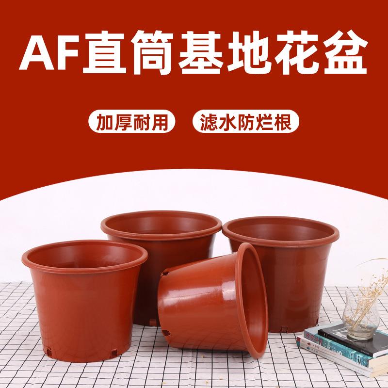 绿植直通花盆立柱花盆大棚种植工程园艺基地花卉绿化塑料简约花盆
