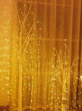 柳树铜丝灯树灯酒店装饰灯房间造型灯铜丝线灯风树形灯