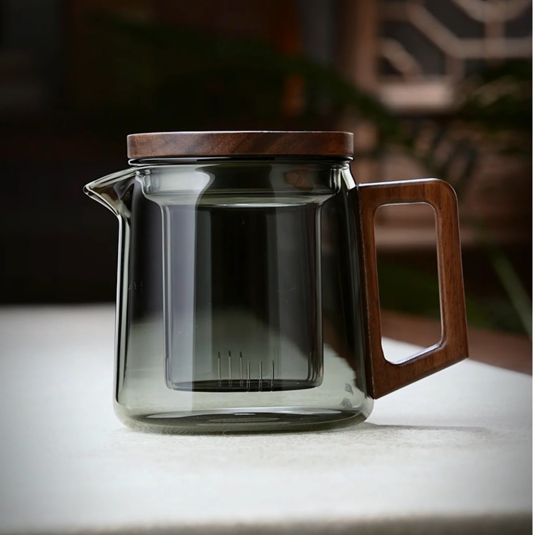 耐高温玻璃家用花茶壶泡茶器带过滤茶壶茶水分离1泡茶壶