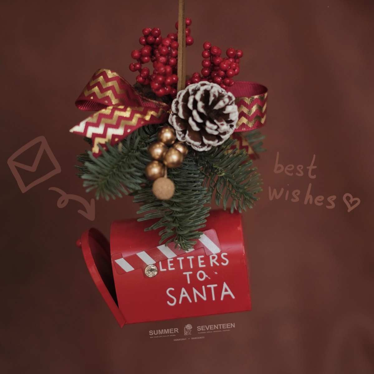 【夏17】Xmas幸福邮箱圣诞挂件诺贝松圣诞挂饰圣诞礼物包邮