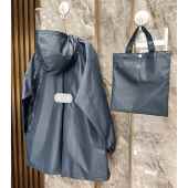 日系2026新纯色可亲子薄款 儿童雨衣防水全身男女小童小学生雨披