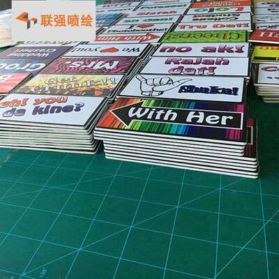 厂家供应安迪板喷绘 不起泡不变形 雪弗板异形雕刻背胶写真