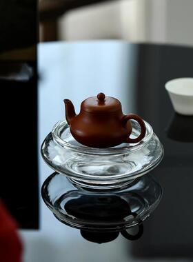 云垫起玻耐璃茶VJN承壶承干泡台壶托具配件家用陶瓷茶壶蓄水高茶