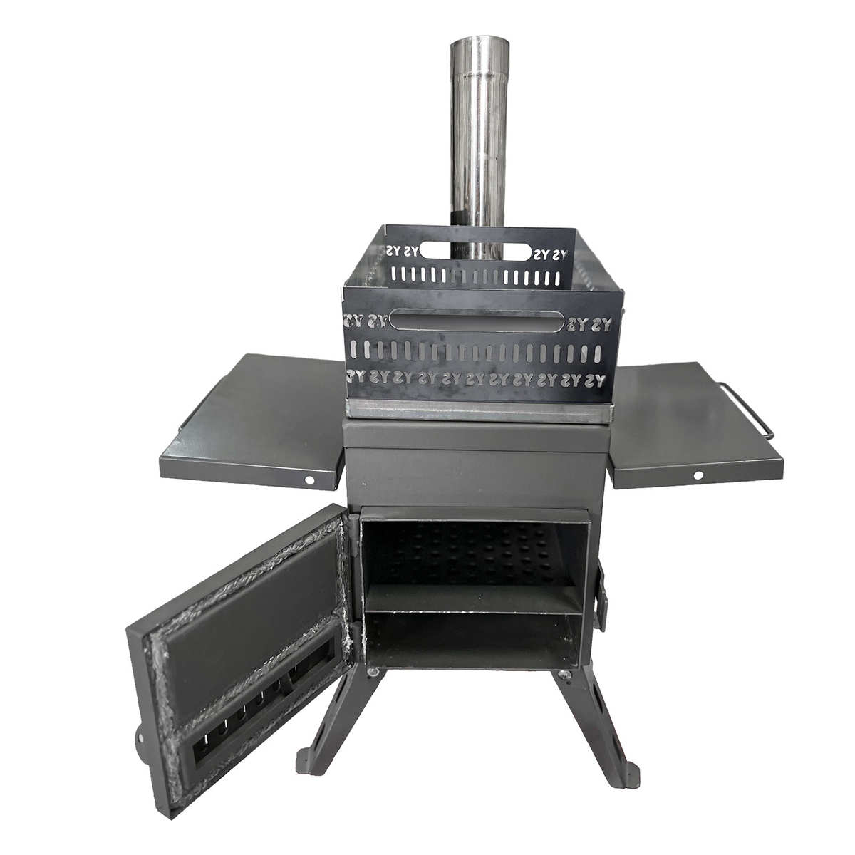 小号碳钢桑拿炉野炊野营帐篷用烧木柴取暖炉家用折叠便携柴火炉