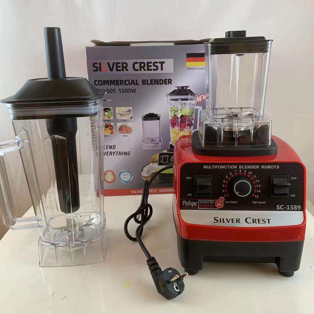 外贸跨境英文版双杯破壁机碎冰110V搅拌机多功能料理榨汁机研磨机