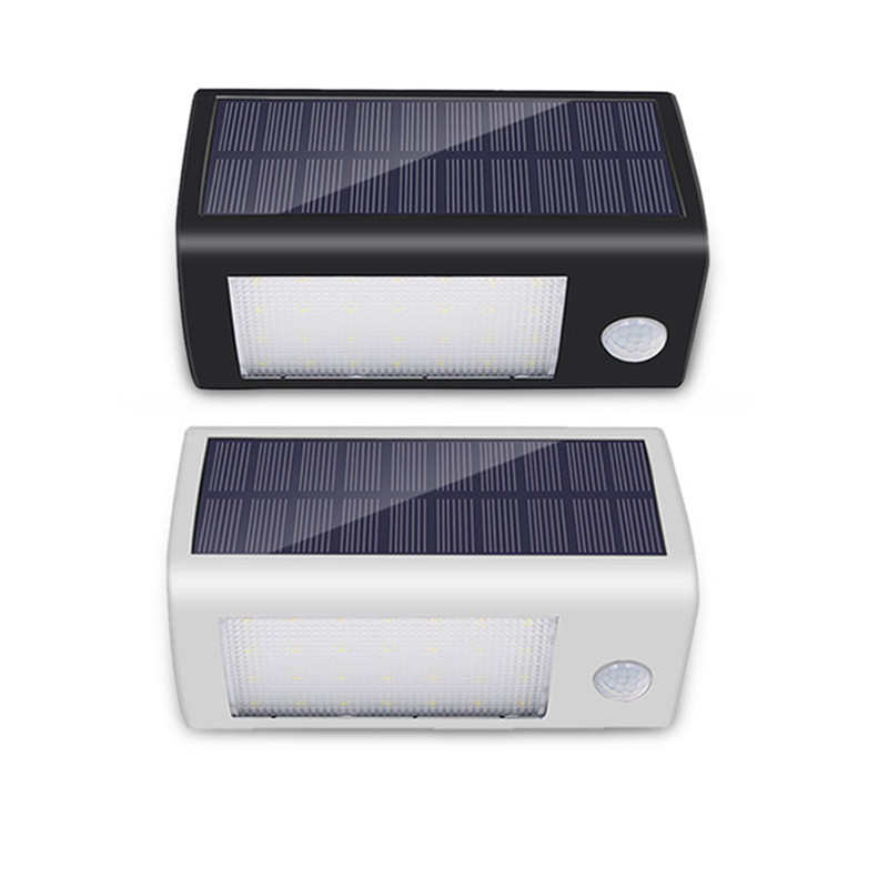 防水感应亮人体超灯壁灯灯太阳能三角户外红外线28led照明灯庭院