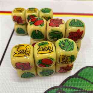 老虎狮子葫芦鱼虾蟹色子骰子手摇陶瓷色盅布图纸全套装