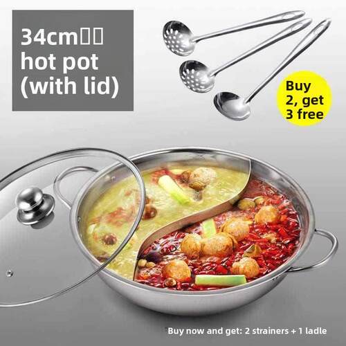 新款 Yuanyang stainless steel household hotpot yuanyang火锅
