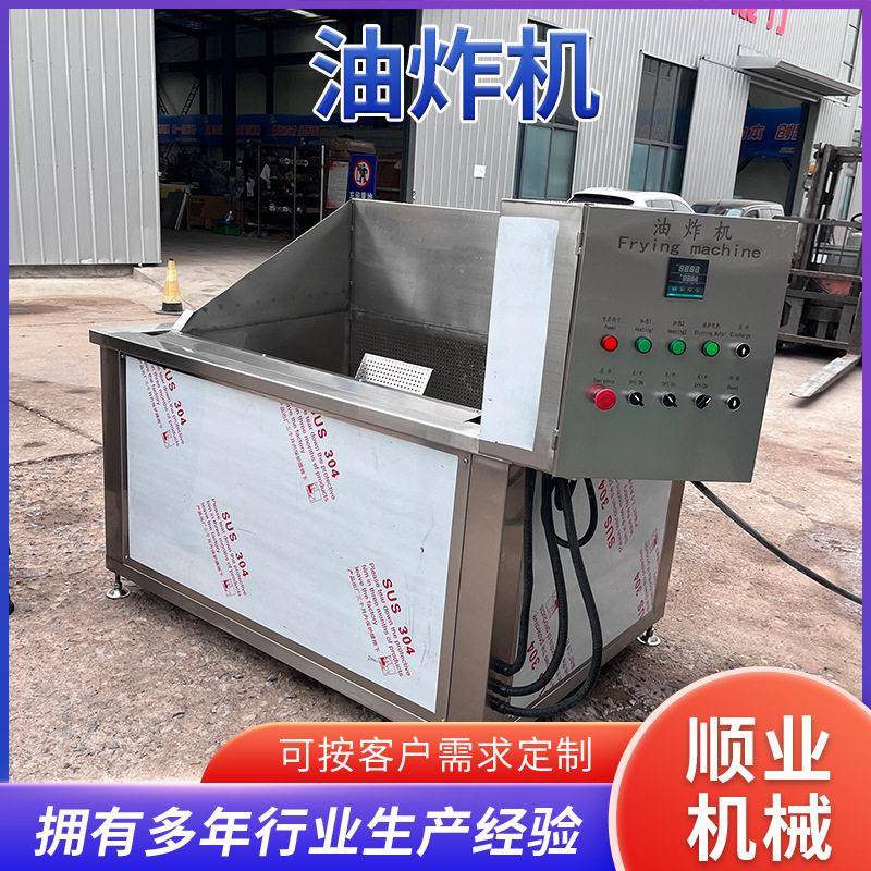 大型商用电加热花生米油炸机油炸锅 供应不锈钢全自动食品油炸锅