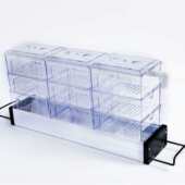 鱼缸过滤器上置滴流盒小鱼缸过滤盒上滤槽循环净水增氧培菌三合一