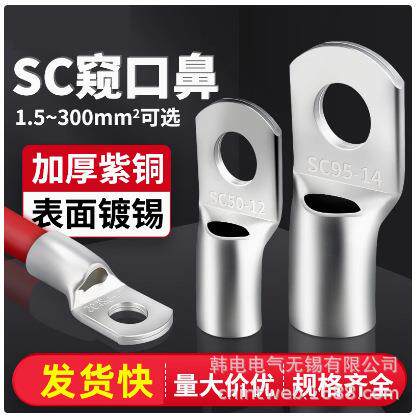 供应 SC240-10 SC240-12 JGK JGA窥口型铜接线端头 窥口鼻子