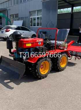 履带乘坐轮式用除草履带果园旋耕机大棚沟式式农微耕机机VTM开多