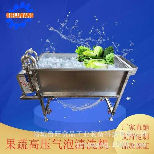 全不锈钢气泡清洗水槽 荠菜气泡冲浪清洗机 压气泡莲藕清洗机