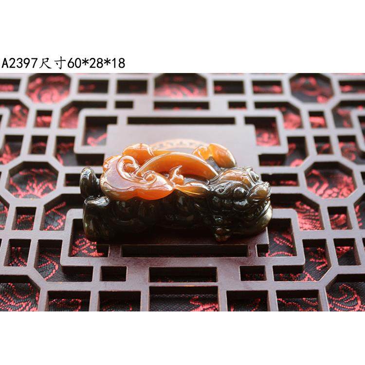 正品天然原皮貔玛瑙玉髓霸王貅手把件玉天然石玩精雕招财摆件随身