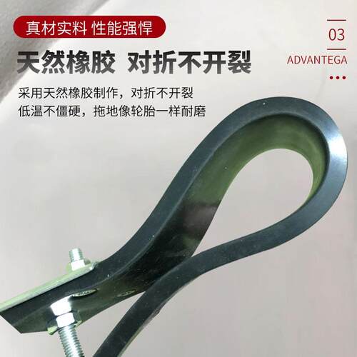 国标JT/T230-95耐磨橡胶拖地带可调节长度防静电接地带汽车静电带