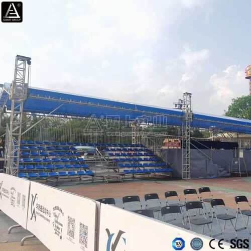 6层钢结构看台塑料座椅活动看台观众席座椅看台