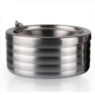 烟灰缸旋转密封防风带盖加厚不锈钢送友礼品家用烟灰缸不锈钢否否