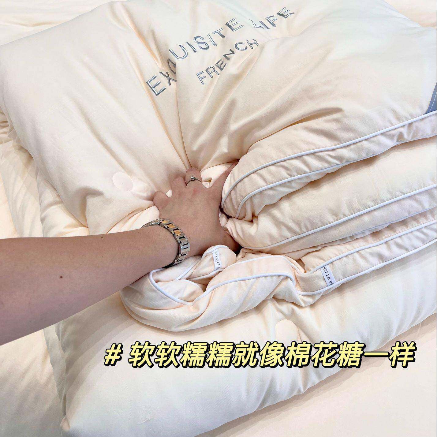 云柔吸湿发热恒温被家用单双人春秋被纤维被被芯冬被