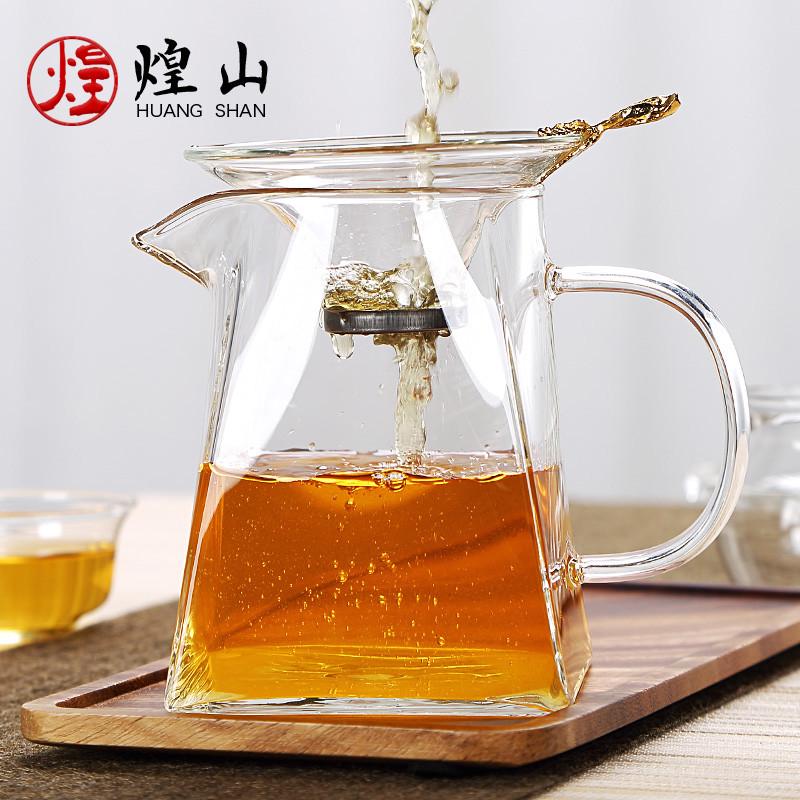 煌山玻璃公道杯2025新款家用高檔分茶器單個茶海功道杯茶水分離杯