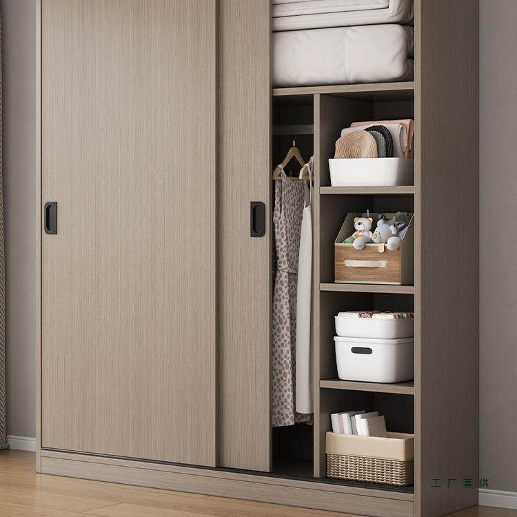 简易衣柜家用卧室小户型新款2025爆款柜子出租房屋用推拉门挂衣橱