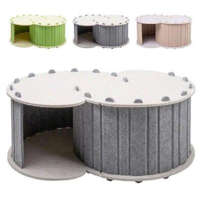Cat Tunnel Bed Felt Cat Tunnel Bed with Detachable Hideaway