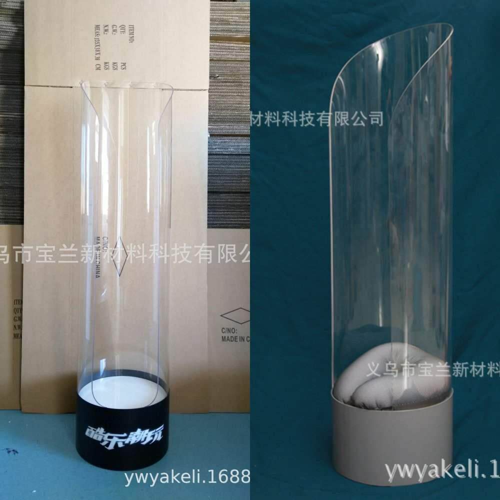 设计亚克力展示架U型护颈枕展示柜 乘车脖枕飞机旅行头枕陈列架子