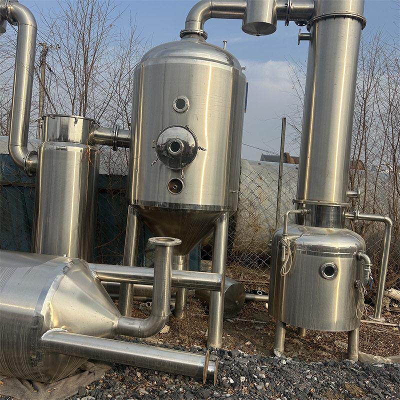 二手蒸发器 不锈钢内循环式真空蒸发设备 双效降膜蒸发器