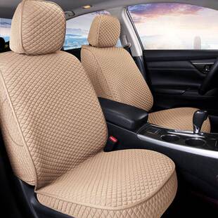 新款 通用防滑五座SUV轿车座垫 全包汽车座套透气亚麻坐垫简约四季