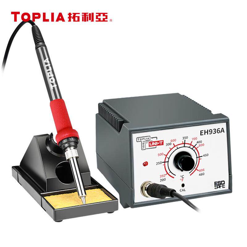拓利亚(TOPLIA)EH936A经济型温控焊台可调温焊台电烙铁套装60W