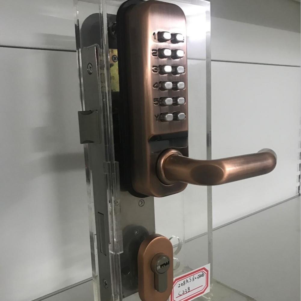 插芯门锁双面厂家直销机械密码锁门锁木门办公室家用房门密码锁