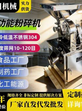 304打粉机磨粉机商用电动小型打超细研磨器粉碎机干磨破碎机