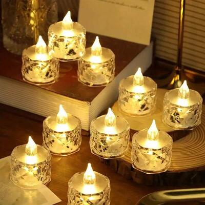 24pcs LED Electronic Candle Lights Battery Powered Flameless