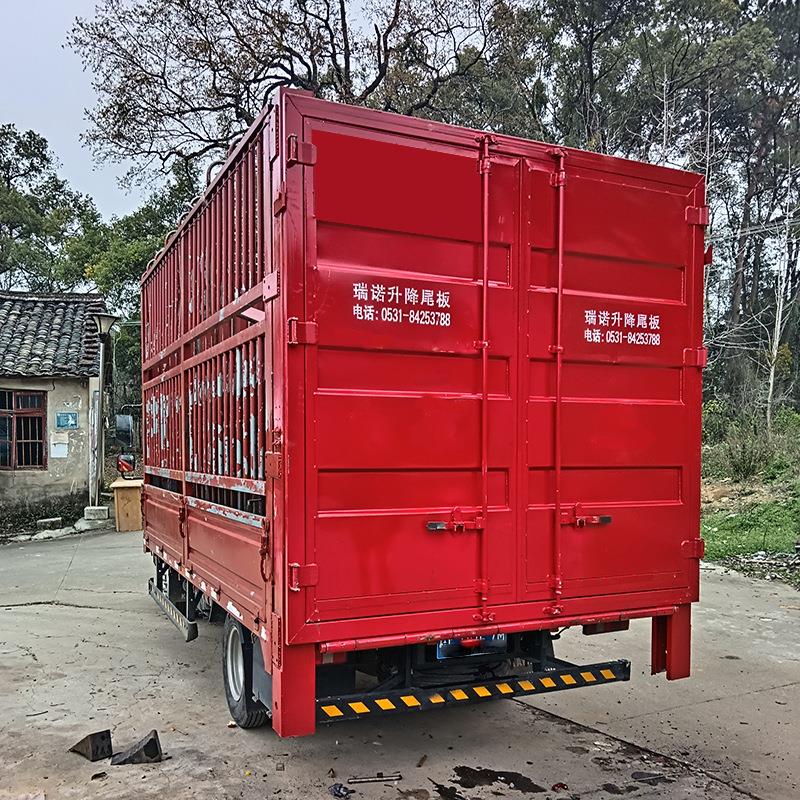 汽车货车装卸货升降机仓栏猪笼车垂直升降尾板卸货平台落地式