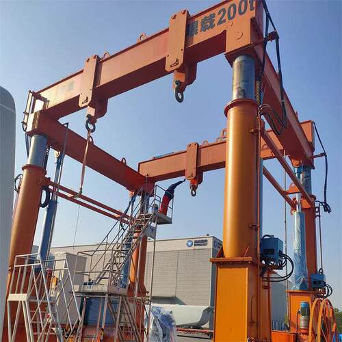 靖起厂家生产液压门式起重机液压龙门吊双梁型号多样江苏