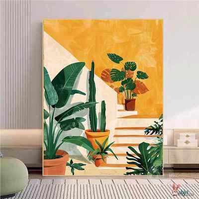 马蒂斯客厅挂画数字油画diy填充手绘家大业大成人手绘减压油彩画