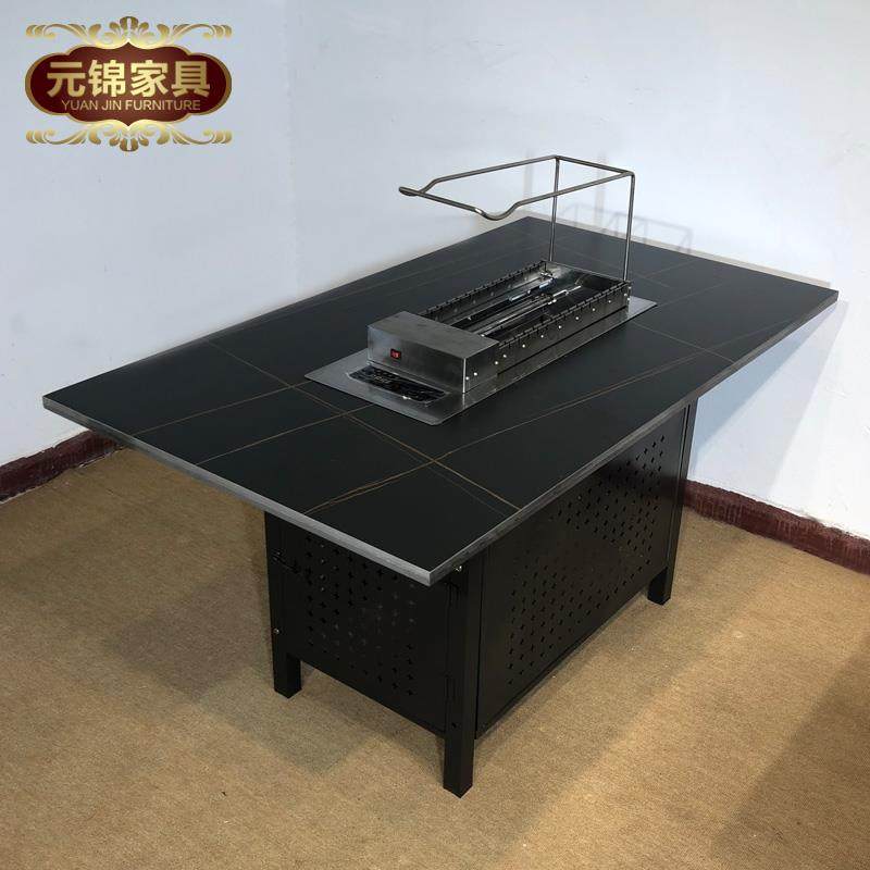 自动旋转上下排烟电炭串串炉烤肉桌烧烤店岩板烤串火锅桌椅定制,商业/办公家具,火锅桌,淘宝优惠券,粉丝福利购,淘宝优惠卷