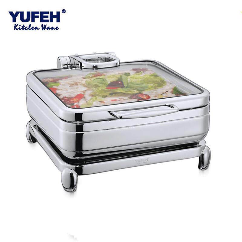 宇辉YUFEH液压翻盖可视自助餐炉电加热保温炉酒店布菲炉4060