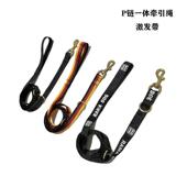 狗狗激发牵引绳带P炼一体尼龙项圈大型多功能训犬狗绳训狗遛狗