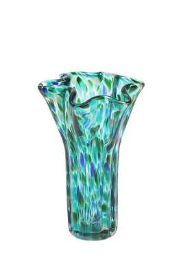 轻奢琉璃手工花瓶摆件简约客厅玄关餐桌样板房花器插花玻璃软装饰