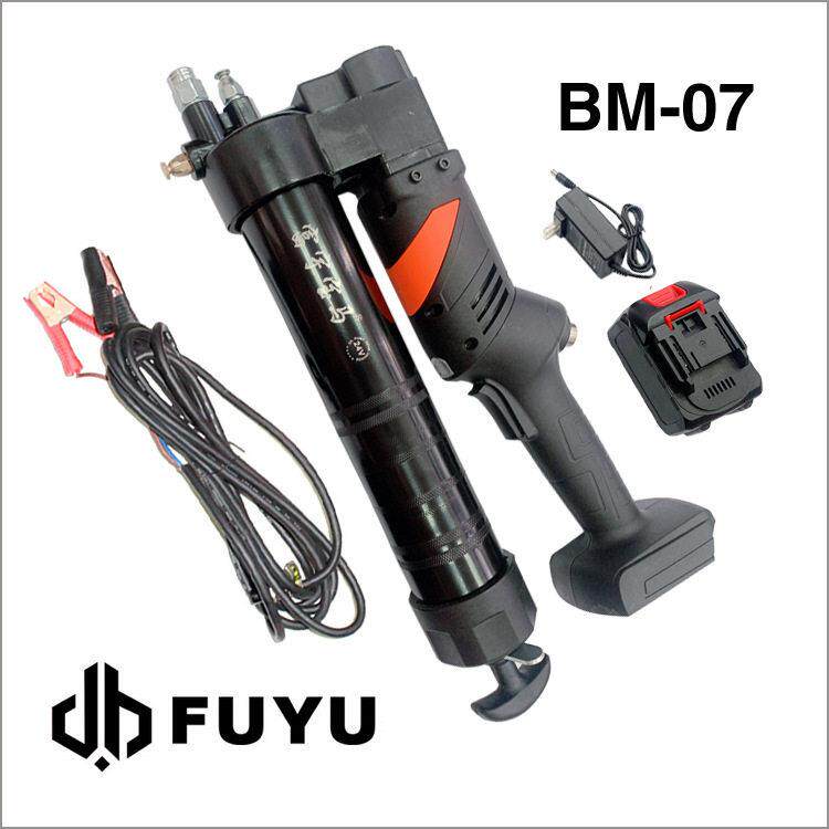 富宇马电动黄油枪充电式厂家锂电池24V黑管打桶装油加注枪BM-07