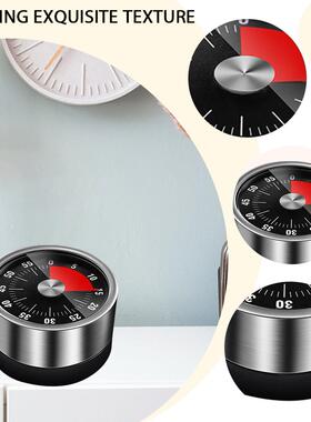 Mechanical Kitchen Timer No Battery Alarm Magnetic Clock