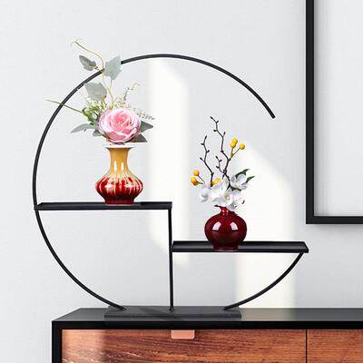 中新摆式装UBU饰瓶茶道插花器禅意家玄关件陶罐陶瓷小花瓶茶几饰