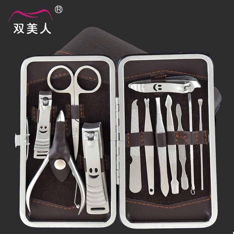 甲美工具指甲钳刀厂家套装12套修甲剪美甲件指甲修容